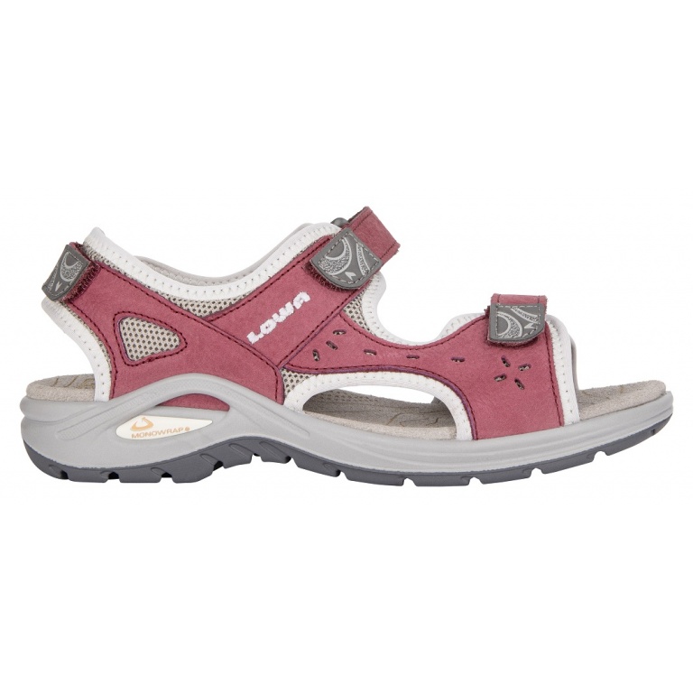 Lowa Sandale Urbano Nubukleder beere/hellgrau Damen